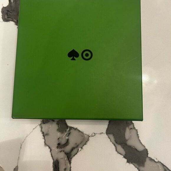 Kate Spade Green & Pearl Hoop Earrings NWT - Picture 3 of 3